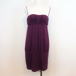 IISLI Purple Spaghetti Strap Pipe Dress